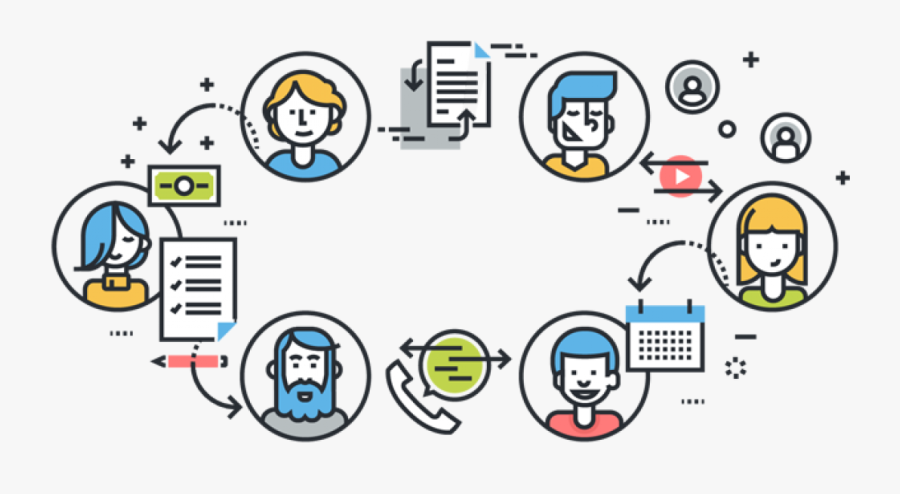 Human Resources Management - Flujo De Trabajo De Una Empresa, Transparent Clipart