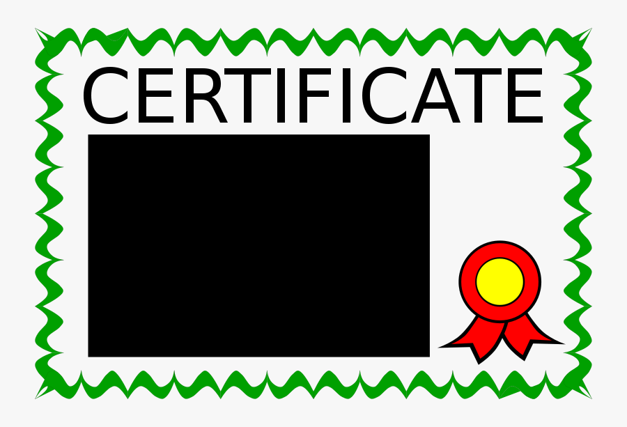 Certificate In Colour - Certificate Clip Art, Transparent Clipart