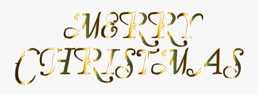 Transparent Christmas Text Png - Merry Christmas Logo No Background, Transparent Clipart