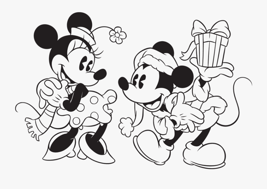 Gallery Disney Merry Christmas Coloring Pages - Cartoon Christmas Colouring Pages, Transparent Clipart