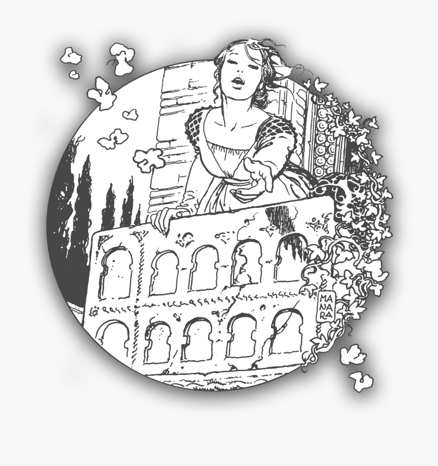 Clip Art Romeo And Juliet Pictures - Verona Casa Di Giulietta Clipart, Transparent Clipart
