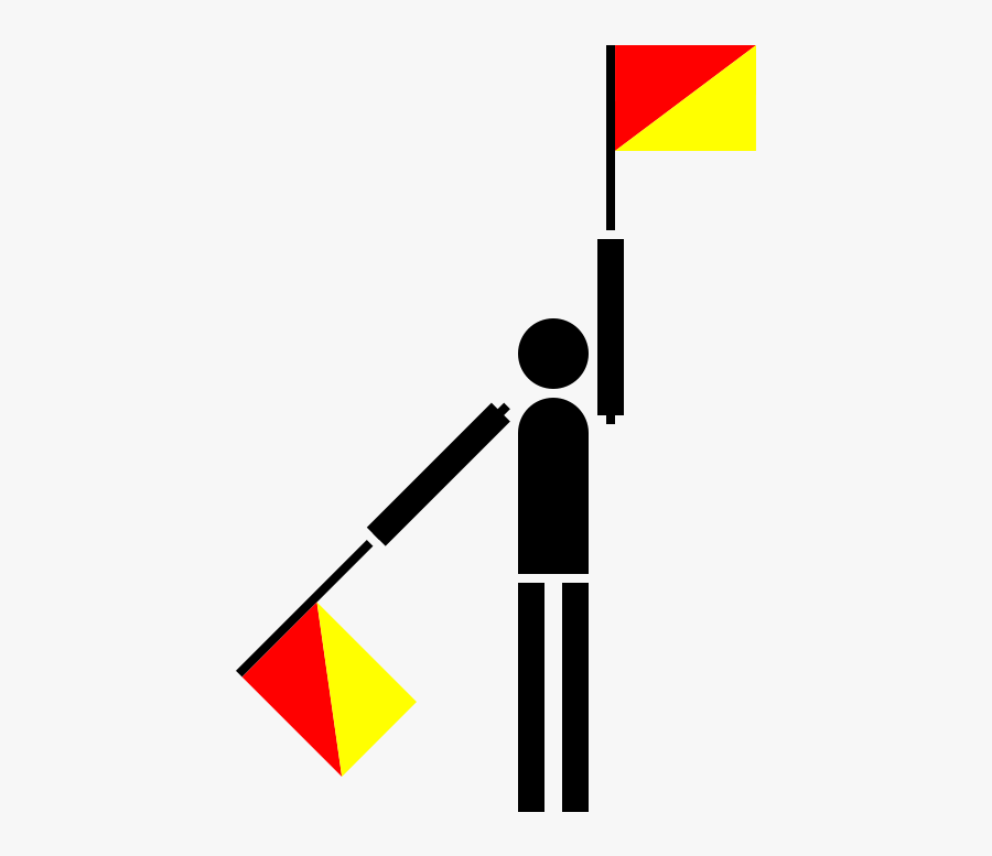 Free Clip Art "semaphore Kilo - L In Semaphore, Transparent Clipart