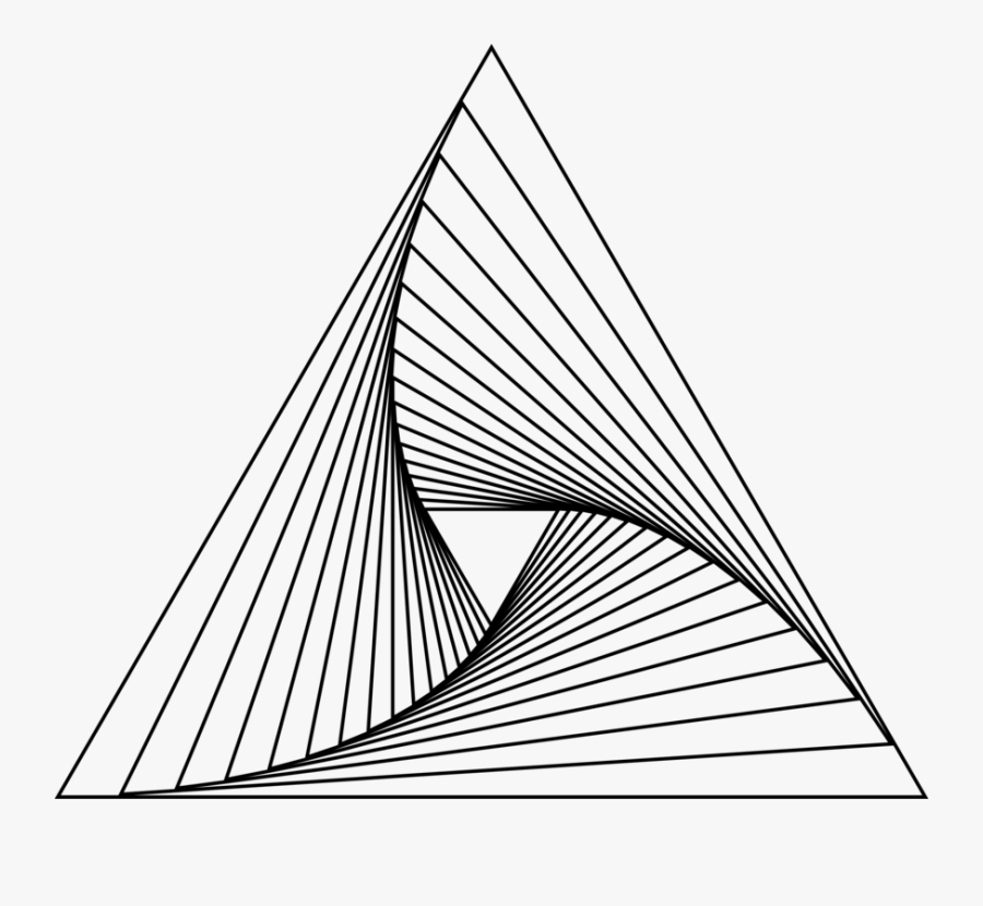 Line Art,triangle,symmetry - Geometry Line Drawing, Transparent Clipart