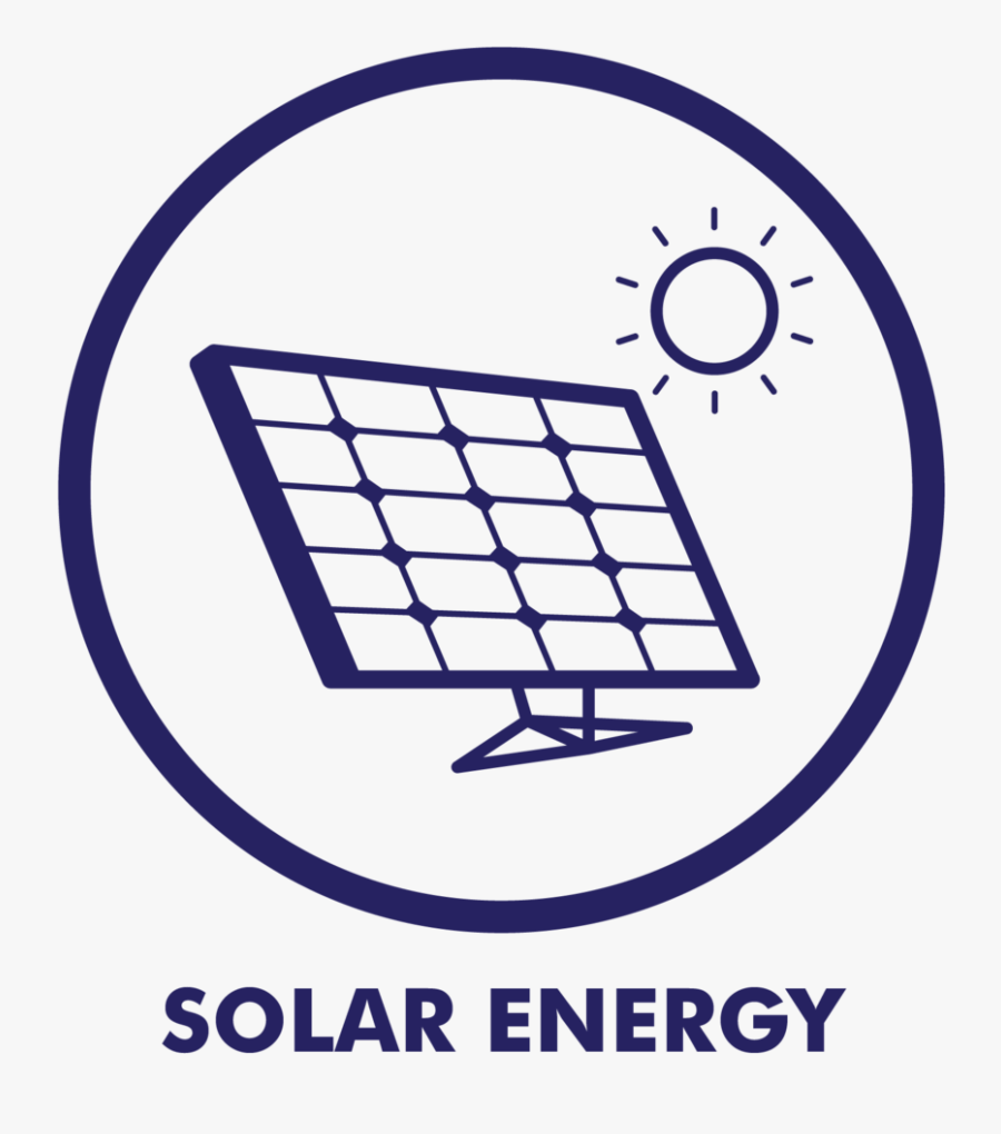 Transparent Energy Icon Png - Solar Panel Clipart Black And White, Transparent Clipart