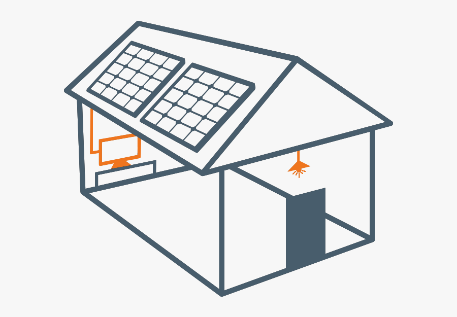 Powering Your Home With Solar Energy - Paneles Solares Para Dibujar, Transparent Clipart
