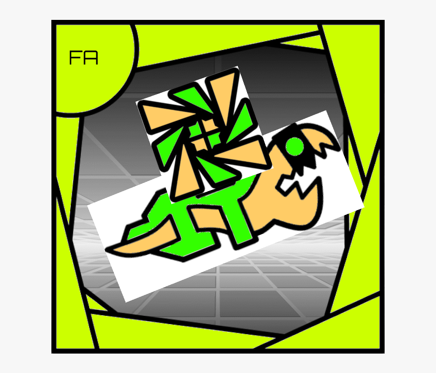 Geometry Dash Fieryabyss - Geometry Dash Profile Picture Border, Transparent Clipart
