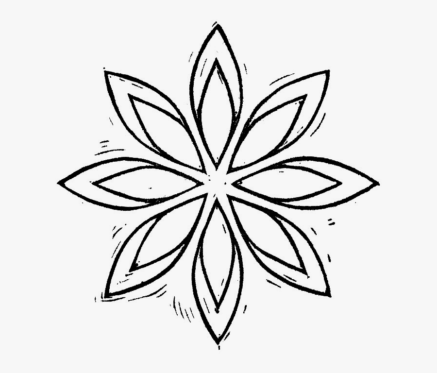 Open Space Designs Geometric Flower - Geometrical Flower Designs, Transparent Clipart