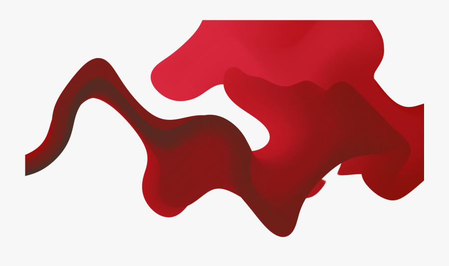 Shape Geometry Clip Art - Red Abstract Shape Png, Transparent Clipart