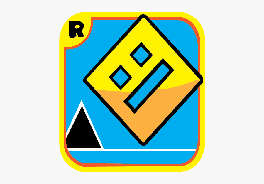 Geometry Dash Logo, Transparent Clipart