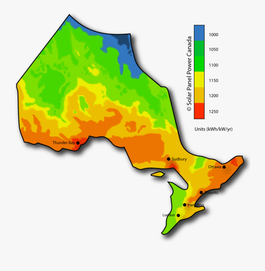 Wind Speed Map Ontario, Transparent Clipart