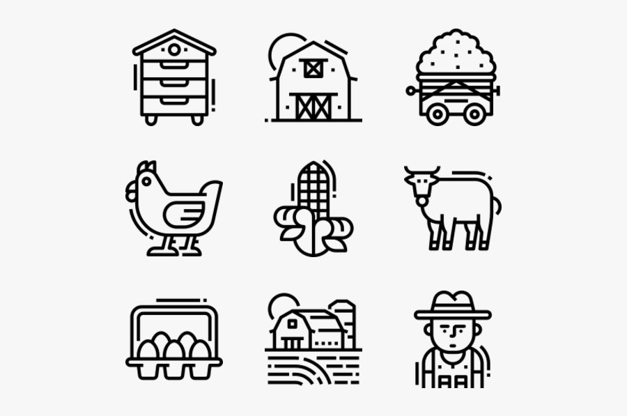 Farm - Greenhouse Symbol, Transparent Clipart