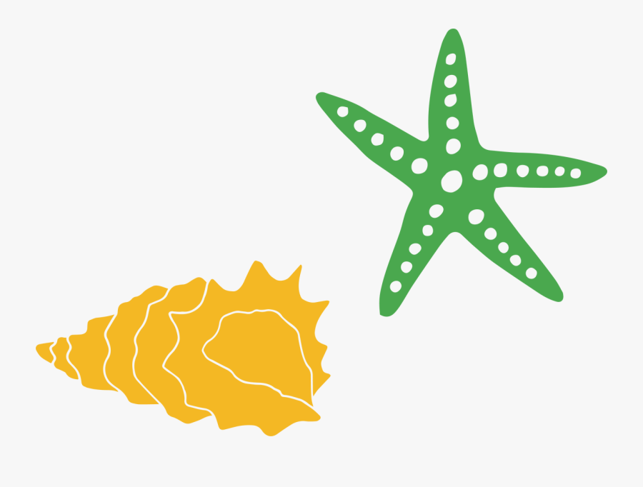 Starfish And Shells Svg Cut File, Transparent Clipart