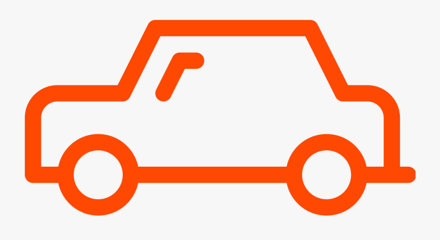 Car Icon, Transparent Clipart