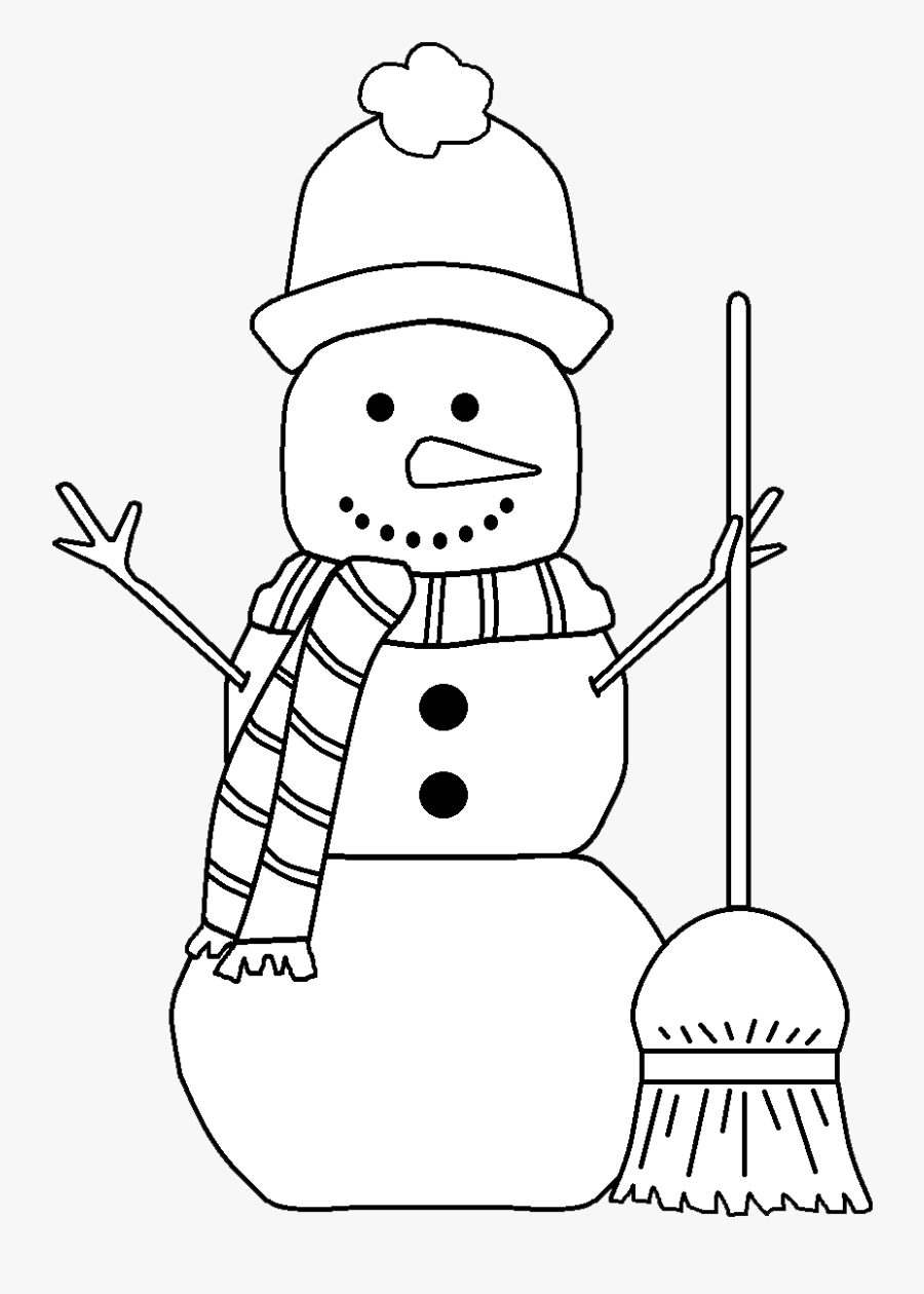 Snowman Black With White Background , Free Transparent Clipart - ClipartKey...