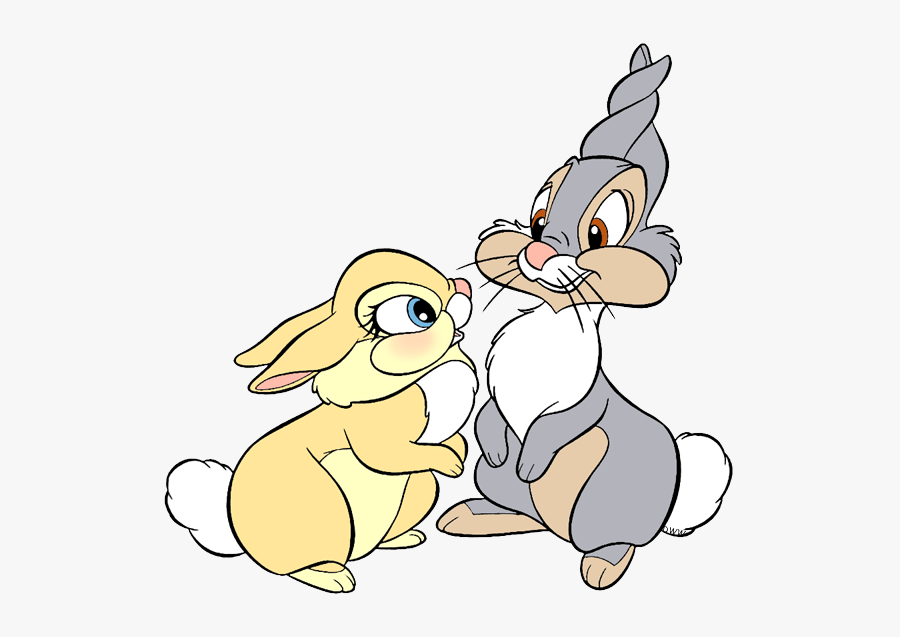 Thumper And Miss Bunny Kiss , Free Transparent Clipart - ClipartKey.