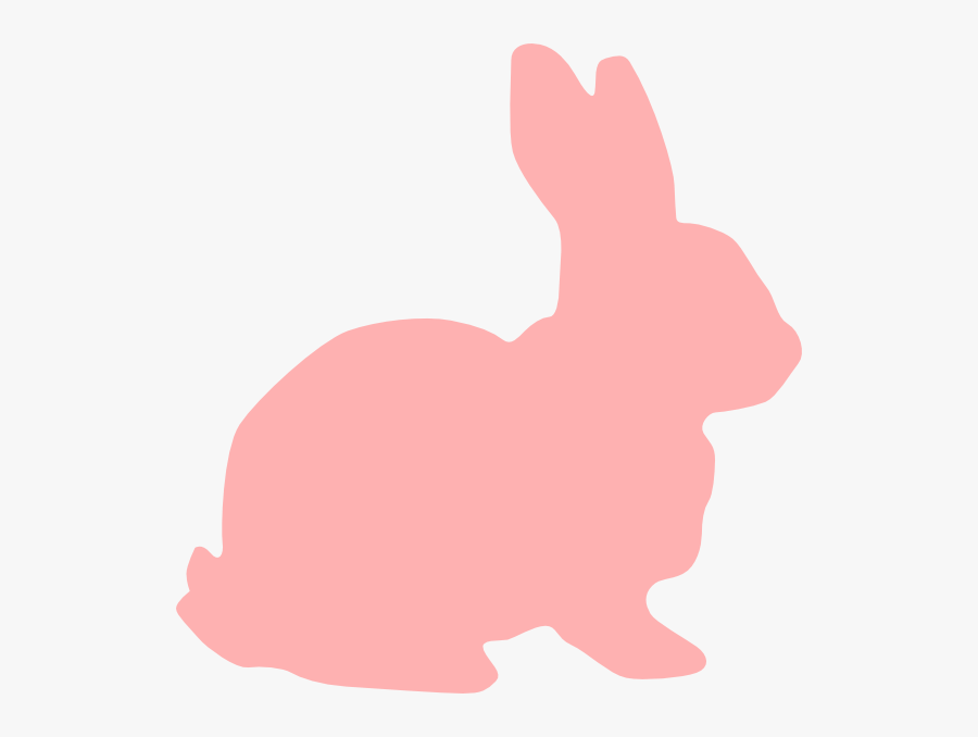 Pink Bunny Clip Art - Bunny Silhouette Clip Art, Transparent Clipart