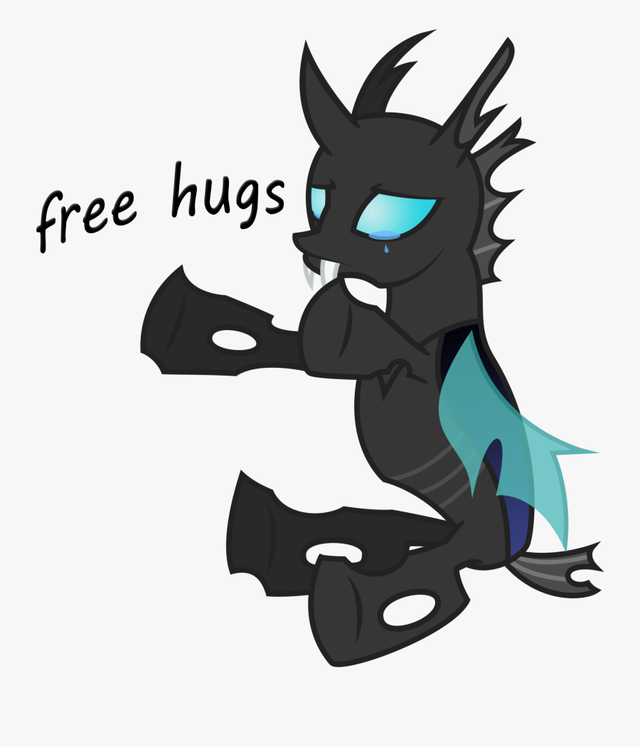 Transparent Free Clipart Of Hugs - Mlp Changeling Cute, Transparent Clipart