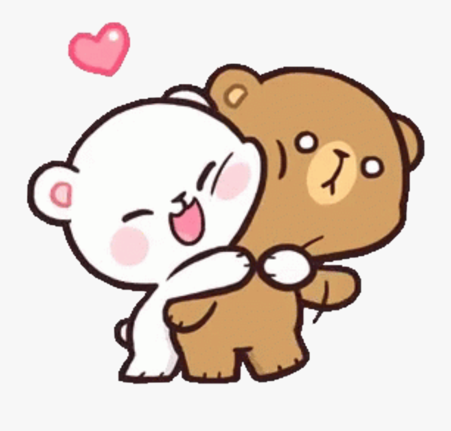 White Bear And Brown Bear Cartoon, Transparent Clipart