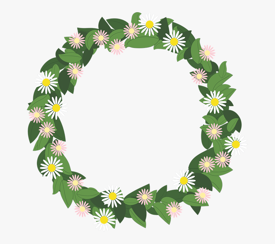 Flower Wreath, Rim, Präskrage, Flowers - Gambar Rangkaian Bunga Png, Transparent Clipart