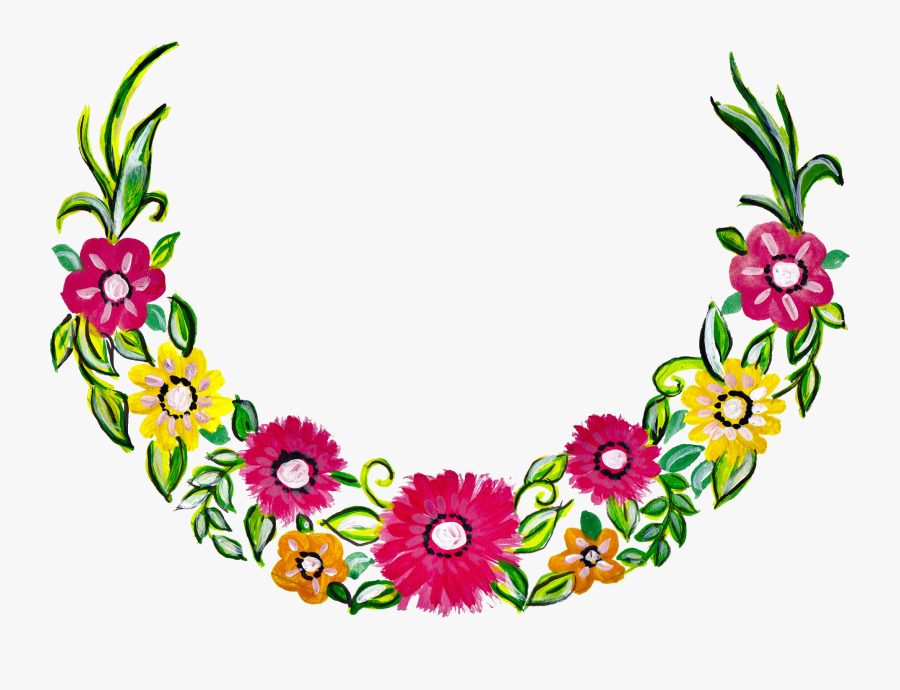 Png Flower Wreath Png, Transparent Clipart