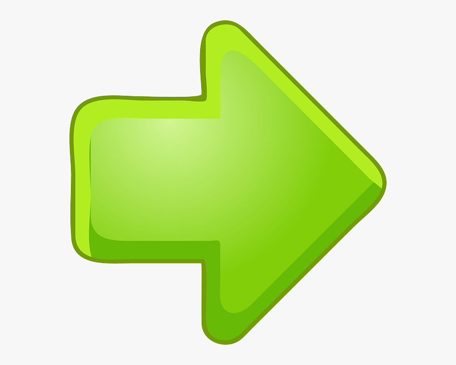 Free Vector Green Right Arrow Clip Art - Right Arrow Button Png, Transparent Clipart
