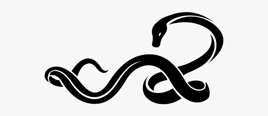 Snake Free Frame Clipart - Snake Stencil Tattoo, Transparent Clipart