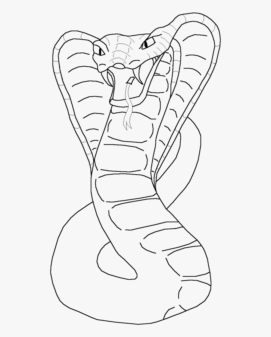 Snake Drawing At Getdrawings - Cobra Line Art, Transparent Clipart