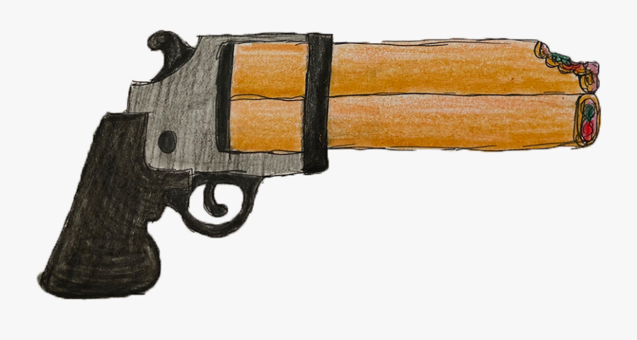 Tamale Holding A Gun, Transparent Clipart