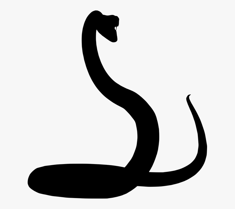 Silhouette, Snake, Reptile, Rattlesnake, Animal - Silueta Vibora Png, Transparent Clipart