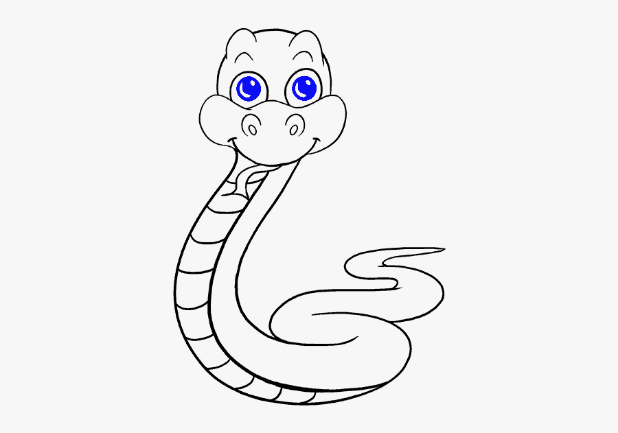 Picture Of A Cartoon Snake - Serpent, Transparent Clipart