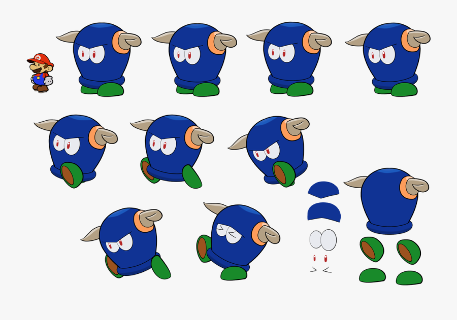 Transparent Cartoon Paper Png - Mario Bully, Transparent Clipart