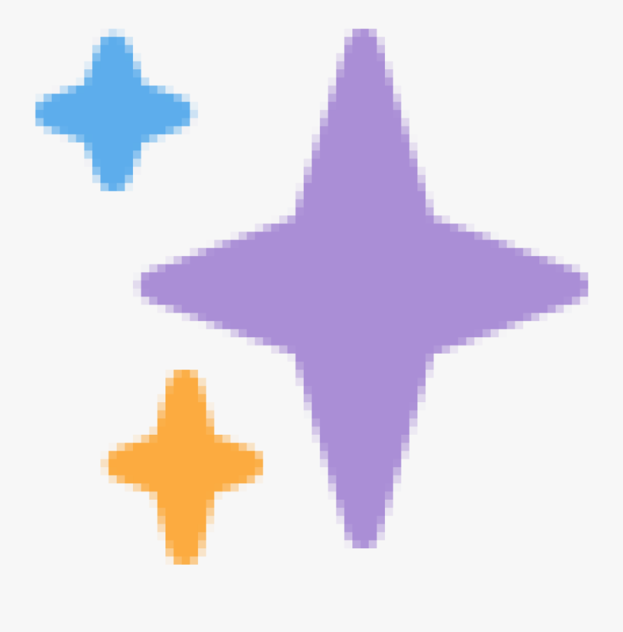 Sparkles Emoji, Transparent Clipart