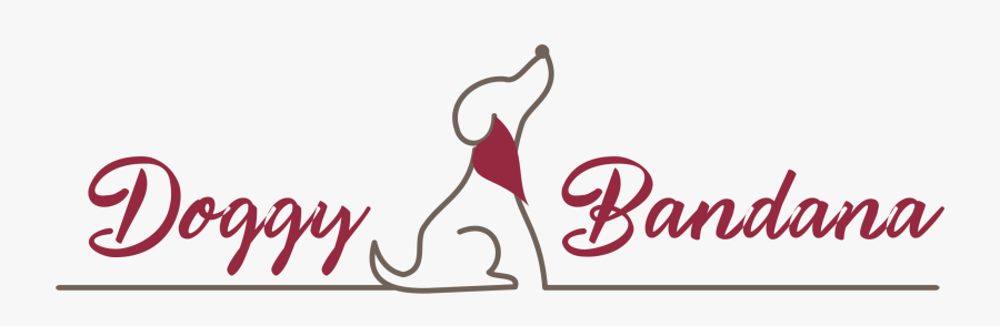 Doggy And Bandana Logo - Calligraphy, Transparent Clipart