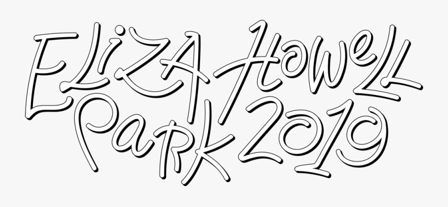 Ehp Logo-04 Bw - Calligraphy, Transparent Clipart