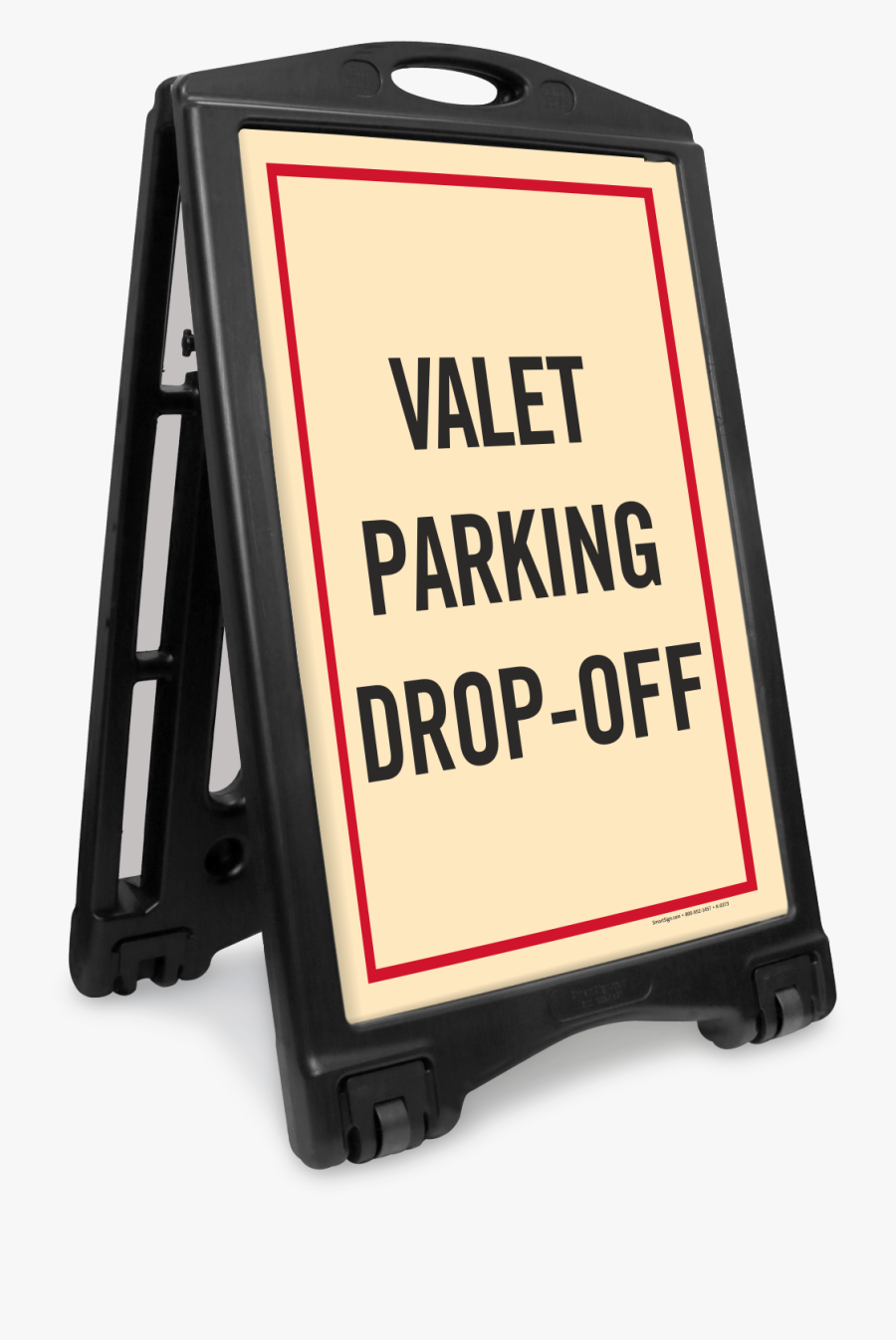 Valet Parking Drop Off Sidewalk Sign Kit - No Parking Sign Portable, Transparent Clipart