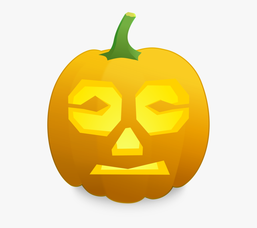 Scared Jack O Lantern Face, Transparent Clipart