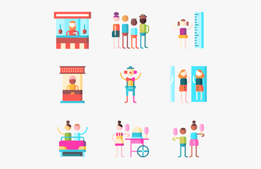 Amusement Park, Transparent Clipart