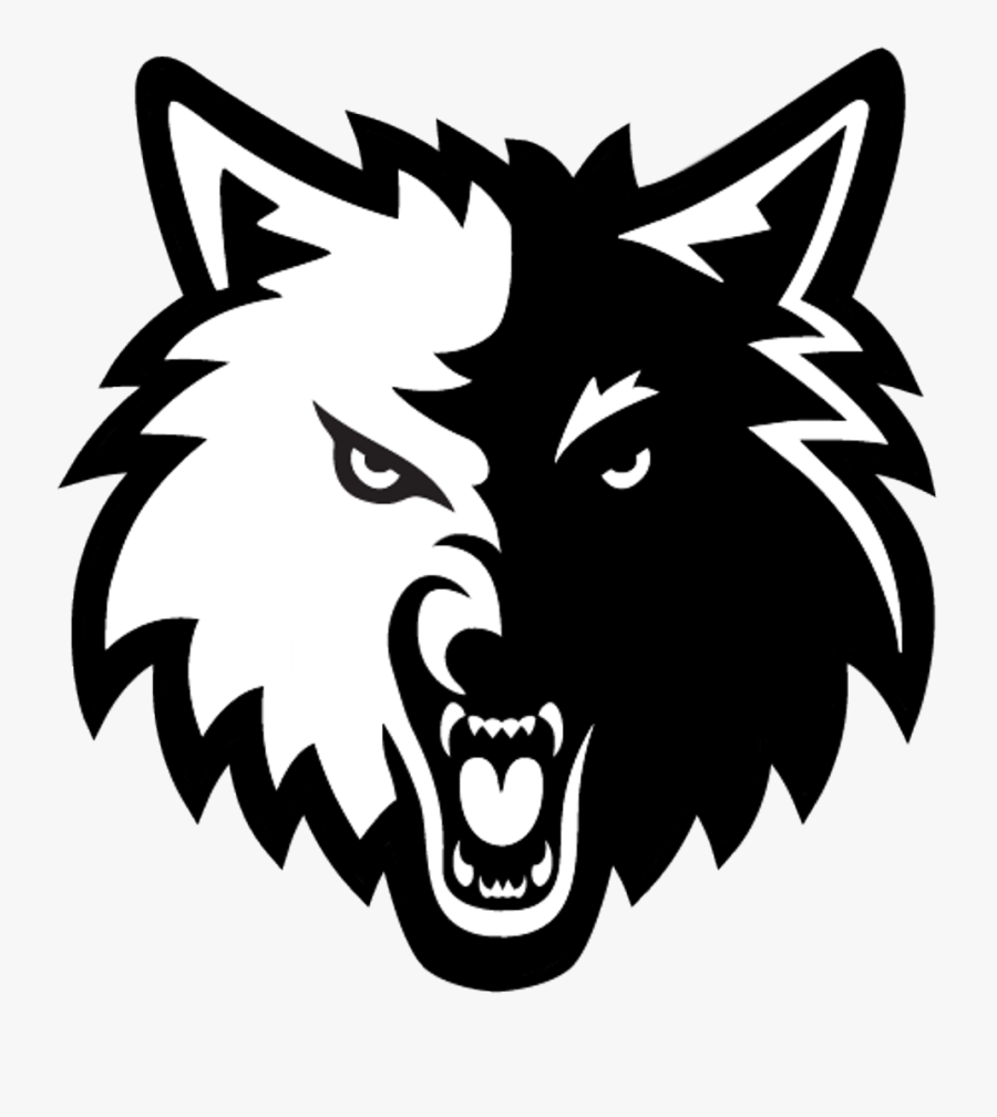 Black And White Wolf Logo Free Transparent Clipart Clipartkey