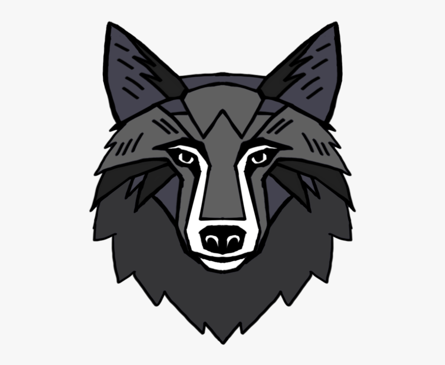 Black Wolf - Cartoon, Transparent Clipart
