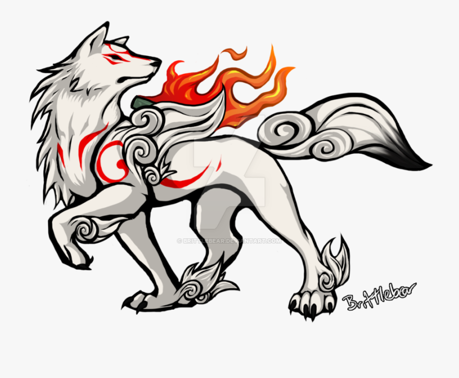 Wolf - Wolf Okami Amaterasu, Transparent Clipart