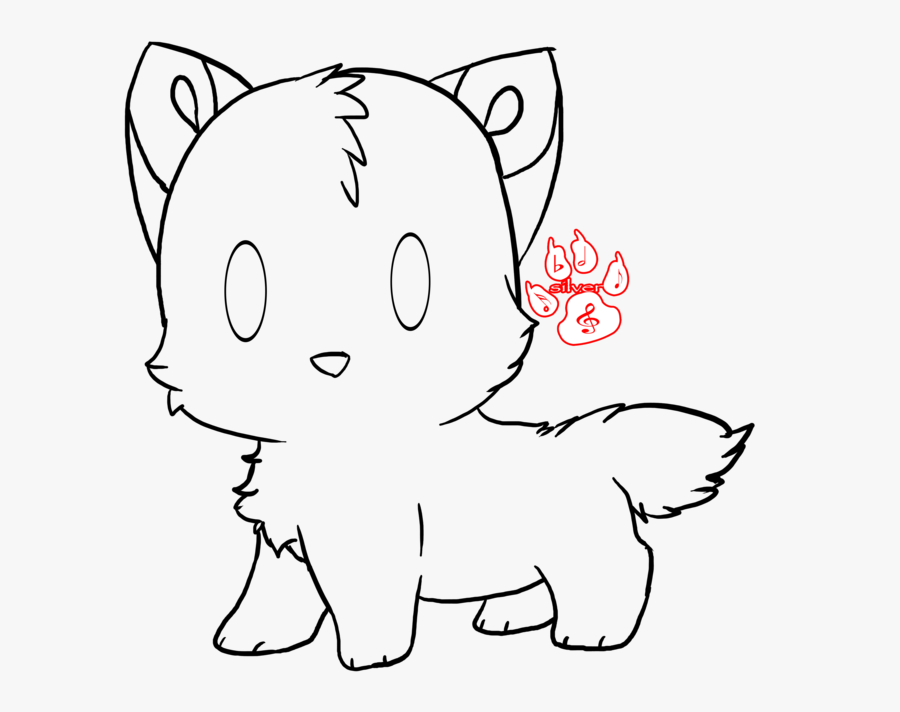 Drawing Cute Google Search - Drawing Cute Wolf, Transparent Clipart