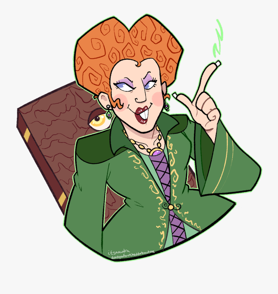Winifred Sanderson Cartoon, Transparent Clipart