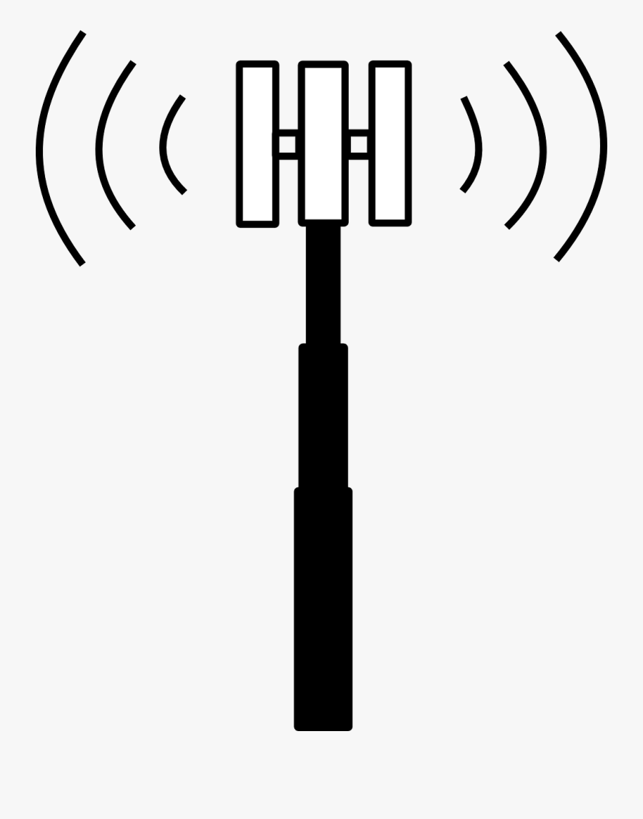 Radio Tower Icon Free - Mobile Phone Tower Icon, Transparent Clipart