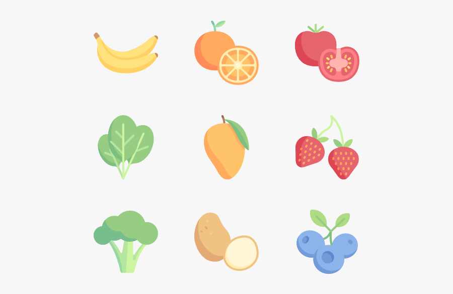 Fruits And Vegetables - Png Vegetales, Transparent Clipart