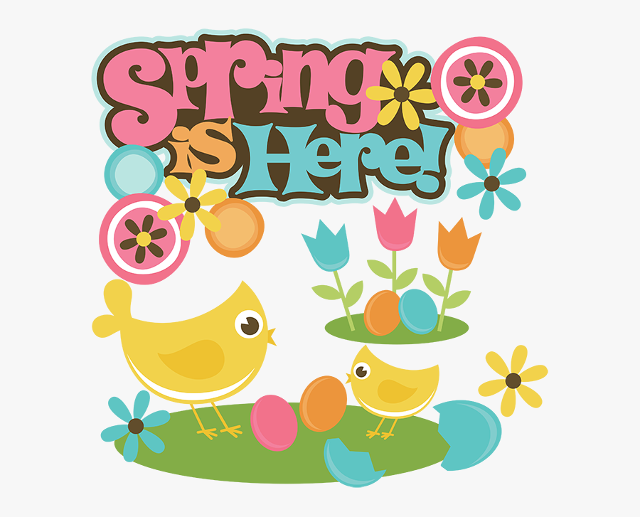 Transparent Happy Easter Clipart - Spring Is Here Clipart, Transparent Clipart