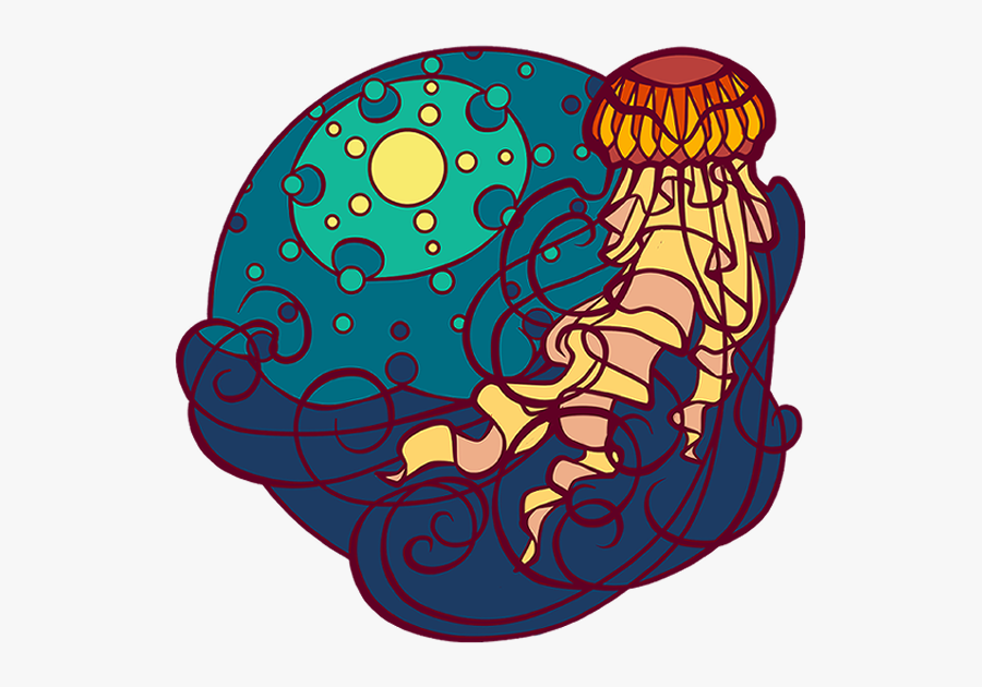 Jelly Fish Clip Art, Transparent Clipart