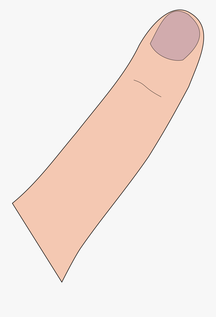 Angle,thumb,hand - Finger Single Clipart, Transparent Clipart