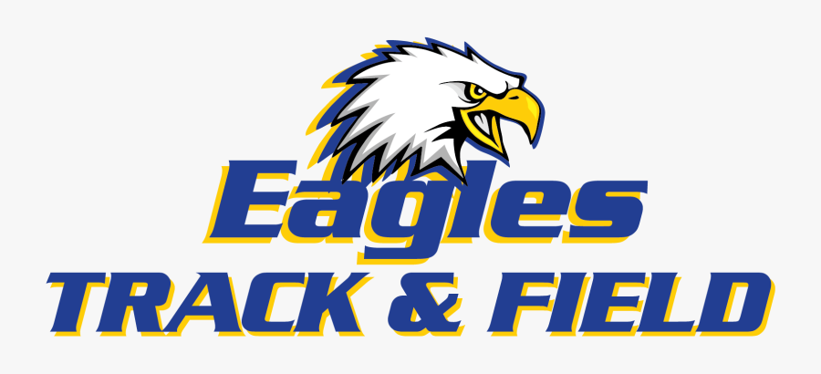 Girls Track And Field Logo For Kids - Bald Eagle, Transparent Clipart