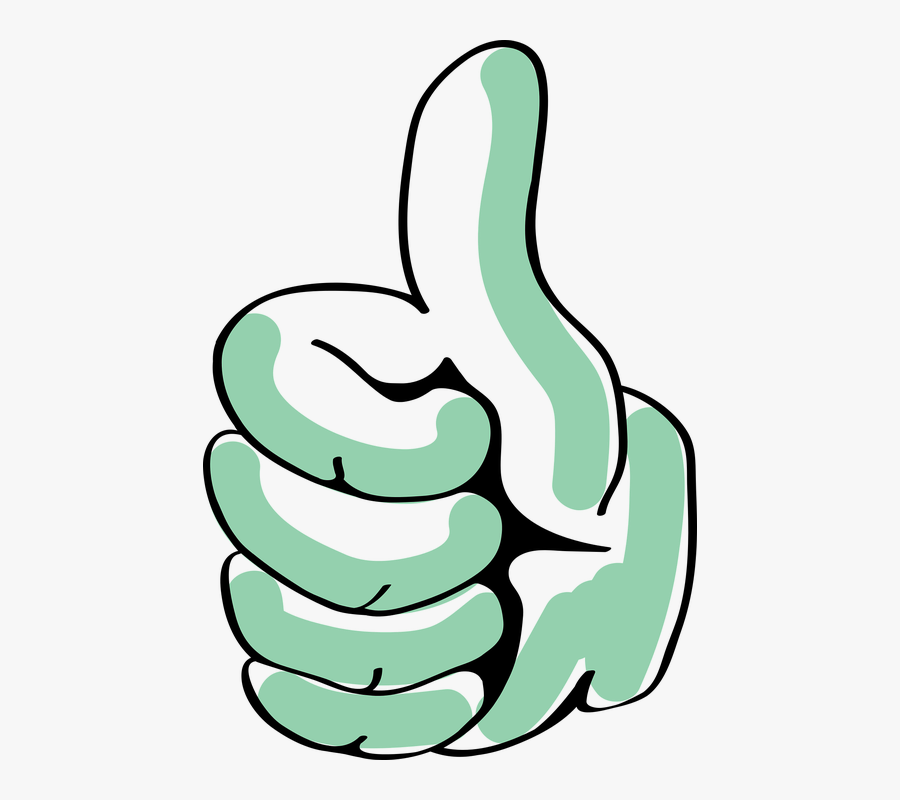 Thumb, Positive, Finger, Excellent, Full Well - Positive Clipart Transparent Background, Transparent Clipart