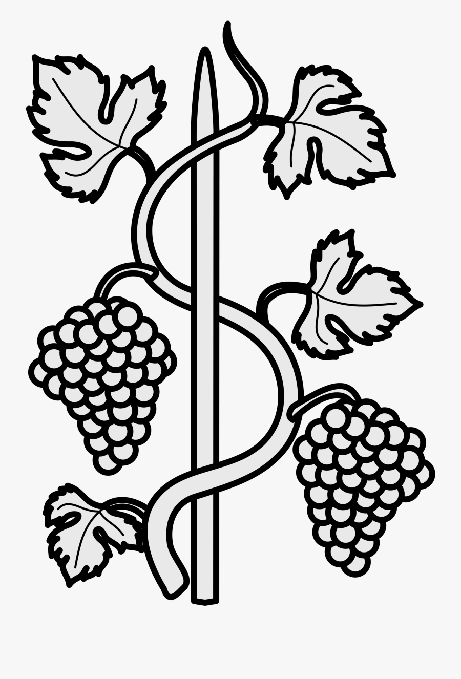 Grapevine Coat Of Arms, Transparent Clipart